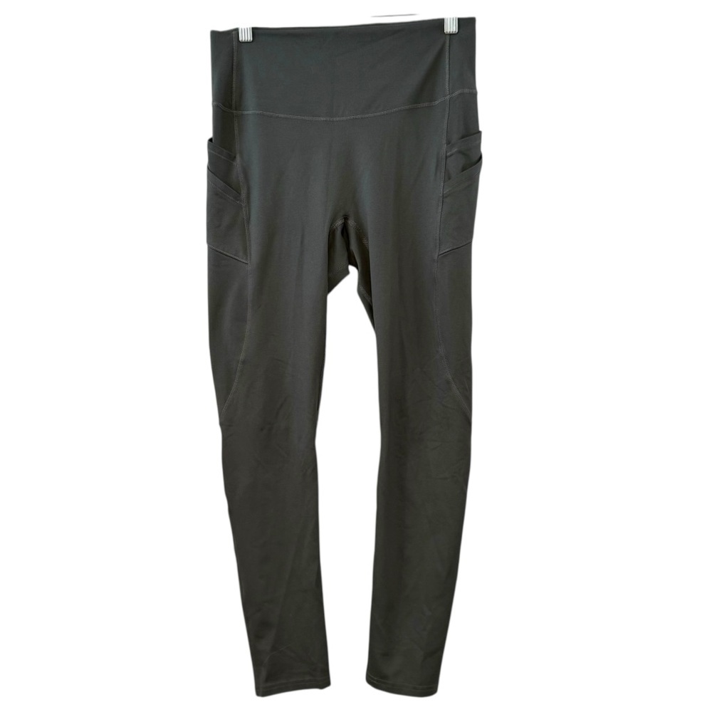 BLANQI Large Black Postpartum Support Pocket Leggings High Rise Pants